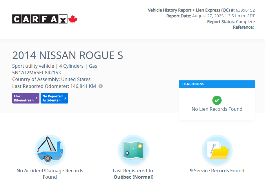 Nissan Rogue ROGUE S | SIÈGES CHAUFFANTS | BLUETOOTH | +++ 2014 à Laval, Québec - 2 - w1024h768px