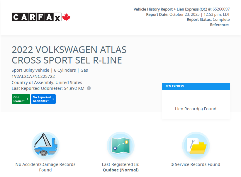 Volkswagen Atlas Cross Sport Highline | PANO | CUIR | CARPLAY | DÉMARREUR | +++ 2022 à Laval, Québec - 2 - w1024h768px