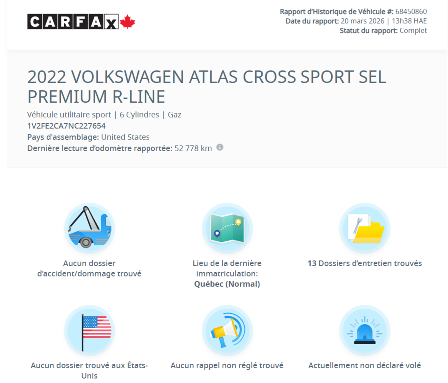Volkswagen Atlas Cross Sport Execline R-Line TOIT PANO | CUIR | NAV | CARPLAY 2022 à Laval, Québec - 2 - w1024h768px