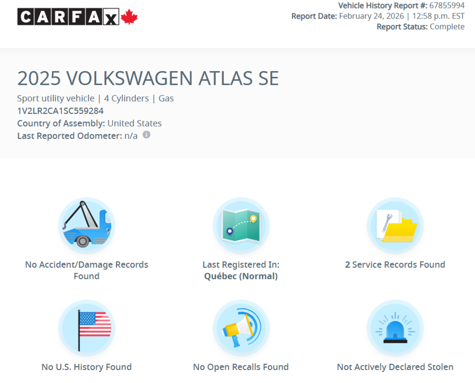 Volkswagen Atlas Comfortline CUIR | DEMARREUR | CARPLAY | CAM +++ 2025 à Laval, Québec - 3 - w1024h768px
