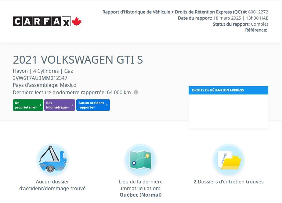 2021 Volkswagen Golf GTI Autobahn DSG | TOIT | CUIR | NAV | CARPLAY |BAS KM in Laval, Quebec - 2 - w1024h768px