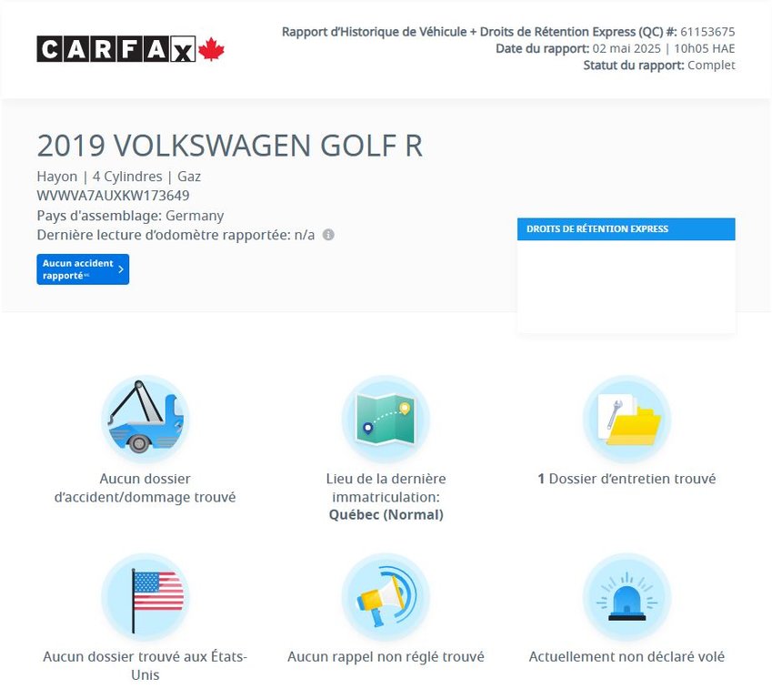 2019 Volkswagen Golf R DSG | NAV | CUIR | CARPLAY | AWD | BAS KM!! in Laval, Quebec - 2 - w1024h768px