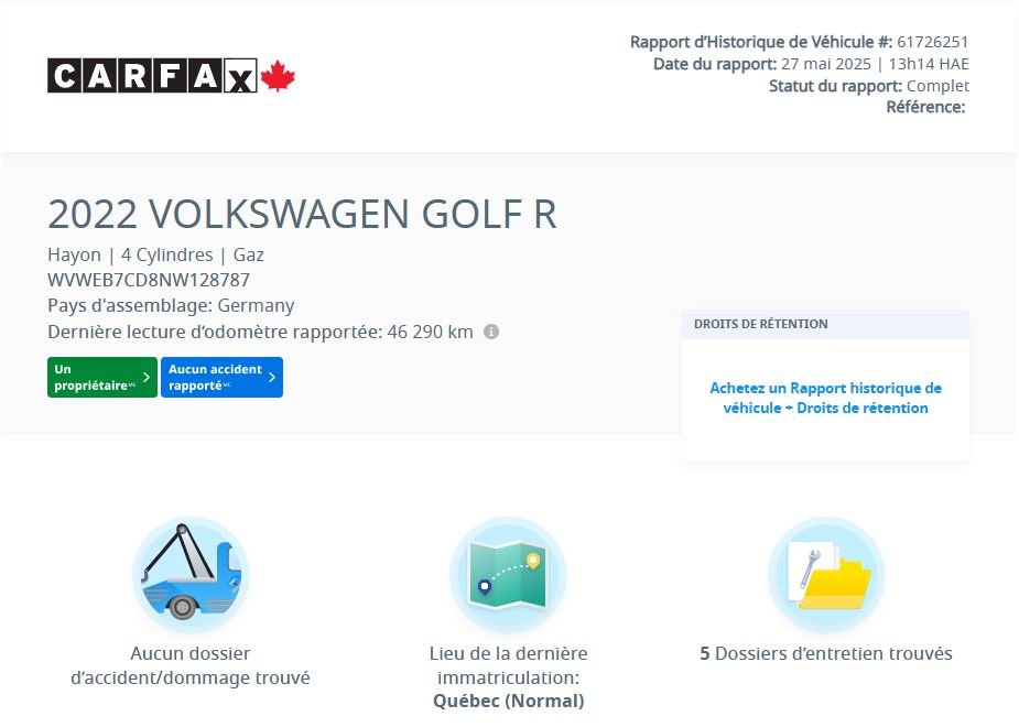 Volkswagen Golf R 315HP!! | DSG | TOIT | CUIR | NAV | CARPLAY | +++ 2022 à Laval, Québec - 2 - w1024h768px