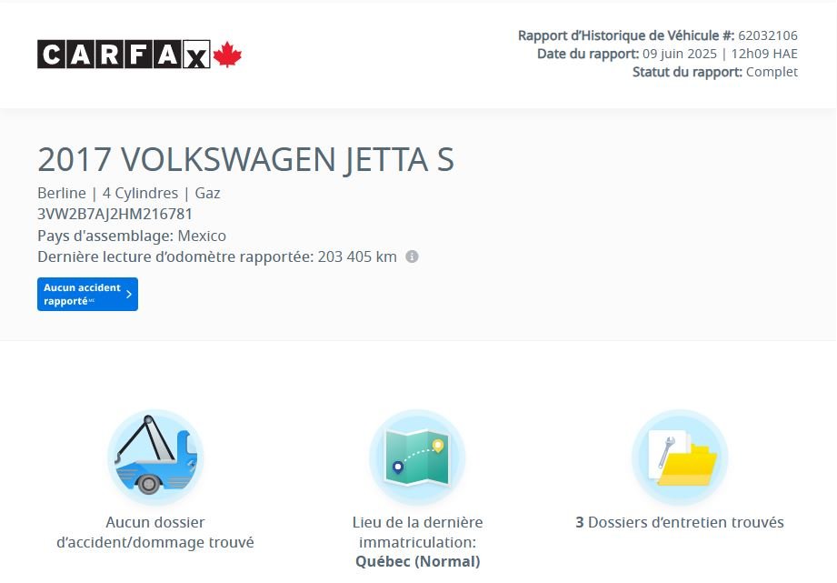 Volkswagen Jetta Trendline+ AUTOMATIQUE | CLEAN CARFAX | BAS PRIX!! 2017 à Laval, Québec - 2 - w1024h768px