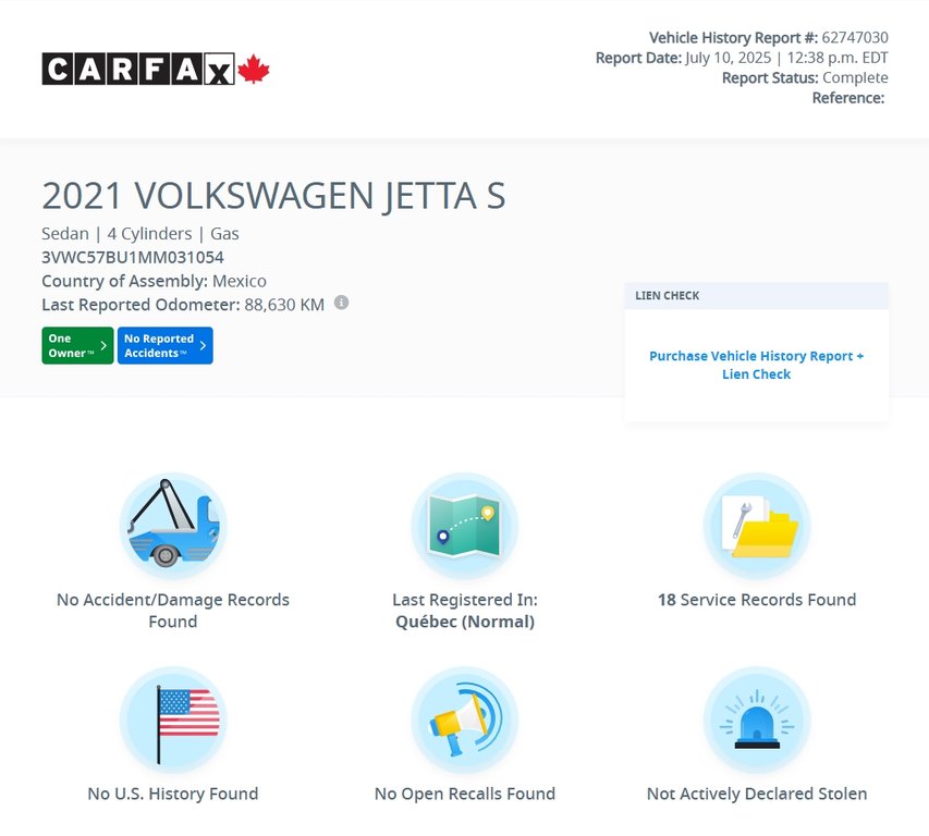 Volkswagen Jetta Comfortline CARPLAY | CAMÉRA | BLUETOOTH | +++ 2021 à Laval, Québec - 2 - w1024h768px