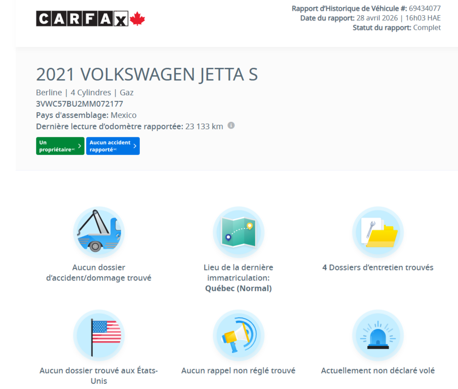2021 Volkswagen Jetta Comfortline CARPLAY | CAMÉRA | BLUETOOTH +++ in Laval, Quebec - 2 - w1024h768px