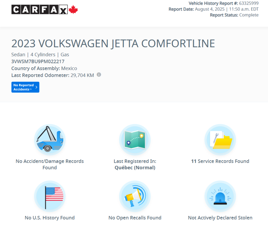 2023 Volkswagen Jetta Comfortline Sport DÉMARREUR | TOIT | CUIR | +++ in Laval, Quebec - 2 - w1024h768px