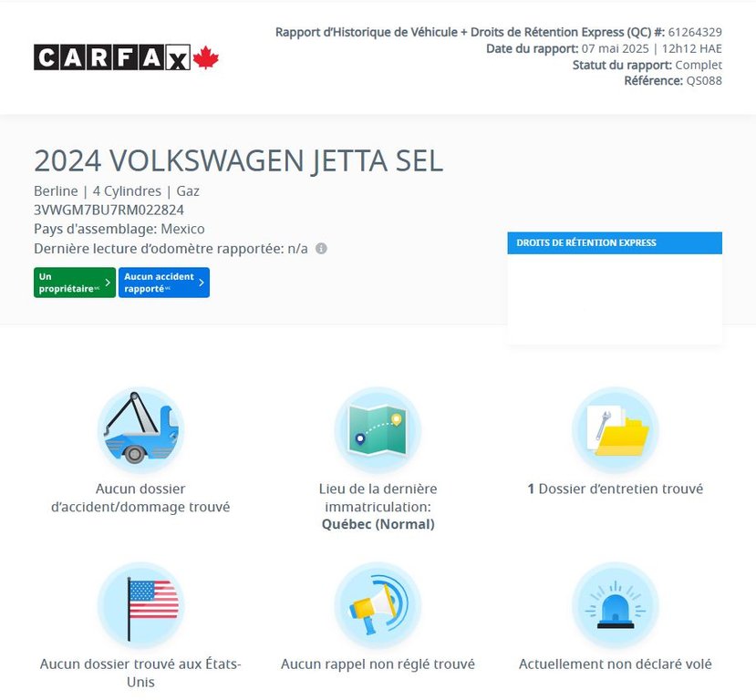 2024 Volkswagen Jetta Highline TOIT | CUIR | NAV | DÉMARREUR | BAS KM in Laval, Quebec - 2 - w1024h768px