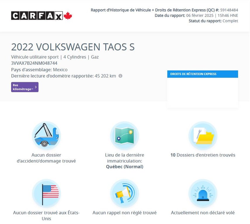 2022 Volkswagen Taos Trendline 4MOTION | CARPLAY | CAMÉRA | BLUETOOTH in Laval, Quebec - 2 - w1024h768px