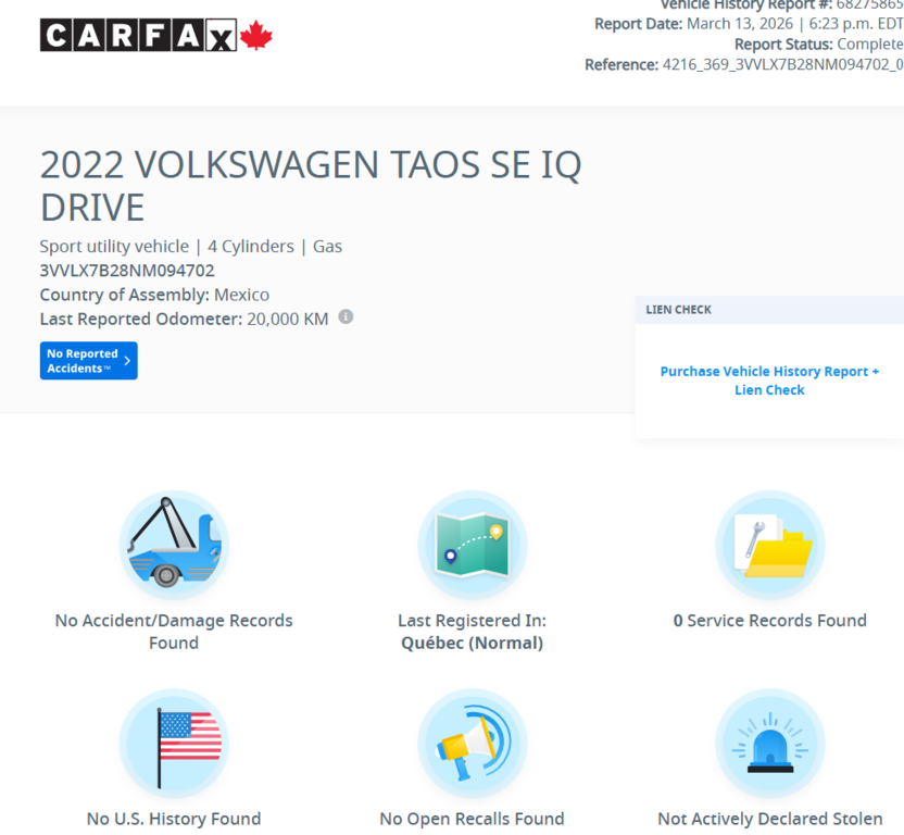 Volkswagen Taos Comfortline | TOIT PANO | CAMÉRA | CARPLAY I +++ 2022 à Laval, Québec - 2 - w1024h768px