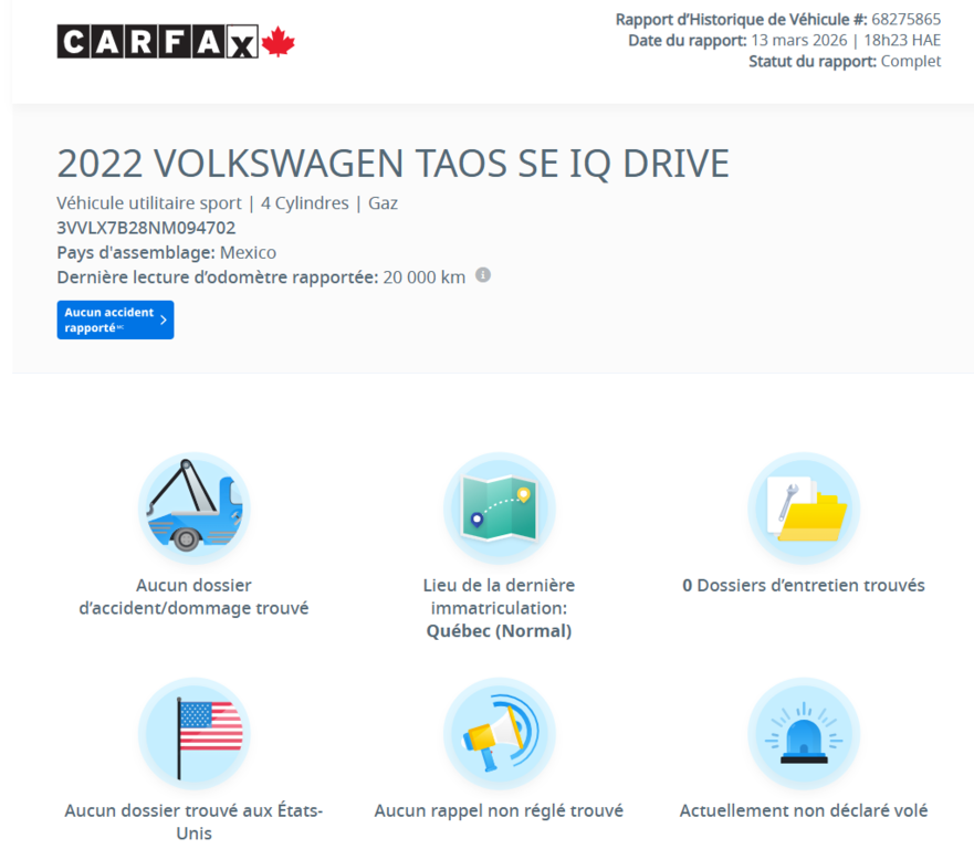 2022 Volkswagen Taos Comfortline | TOIT PANO | CAMÉRA | CARPLAY I +++ in Laval, Quebec - 2 - w1024h768px