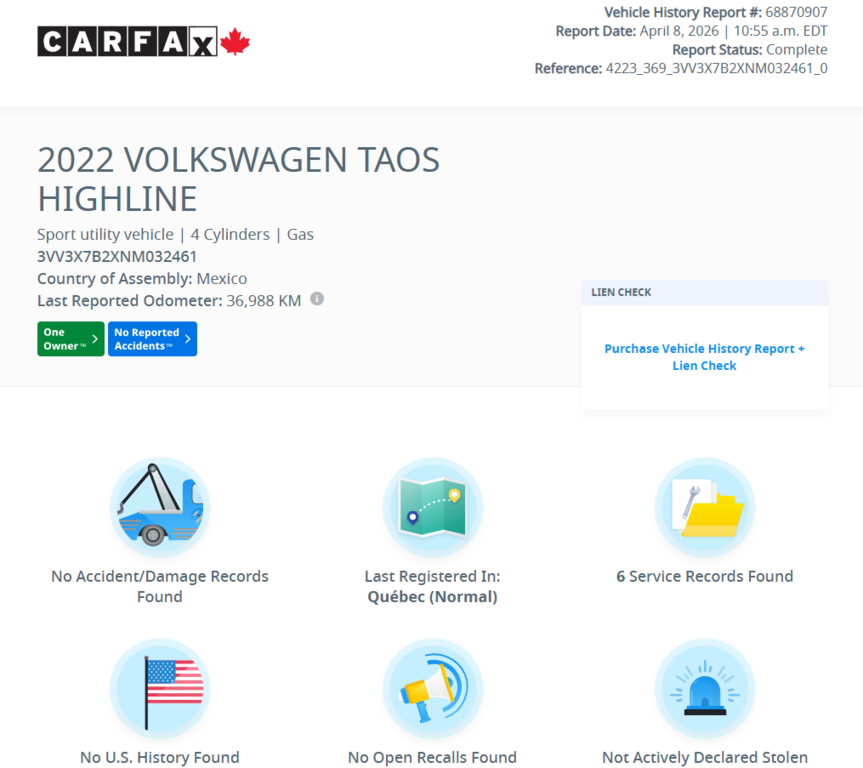 2022 Volkswagen Taos Highline | DÉMARREUR | PANO | CUIR | CARPLAY | +++ in Laval, Quebec - 3 - w1024h768px