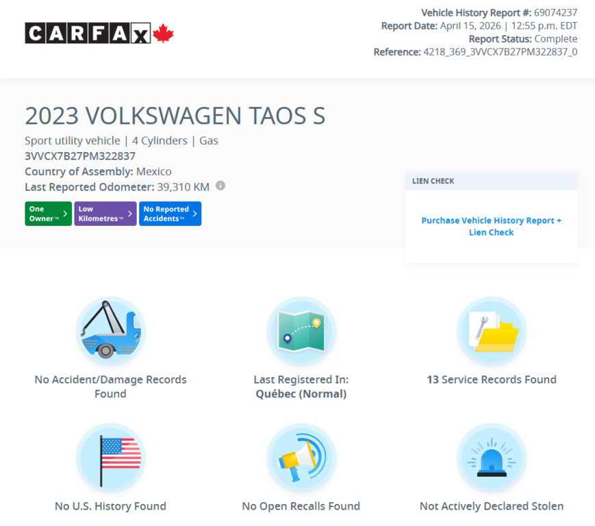 2023 Volkswagen Taos Trendline CARPLAY | CAMÉRA | BLUETOOTH | BAS KM!! in Laval, Quebec - 2 - w1024h768px