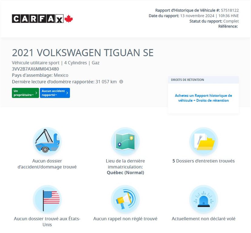 2021 Volkswagen Tiguan Comfortline | TOIT PANO | CARPLAY | CUIR | CAMÉRA in Laval, Quebec - 2 - w1024h768px