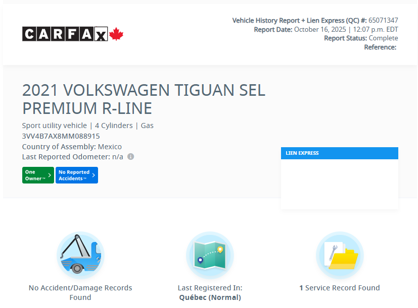 2021 Volkswagen Tiguan Highline R-line DEMARREUR | TOIT PANO | CUIR | +++ in Laval, Quebec - 2 - w1024h768px