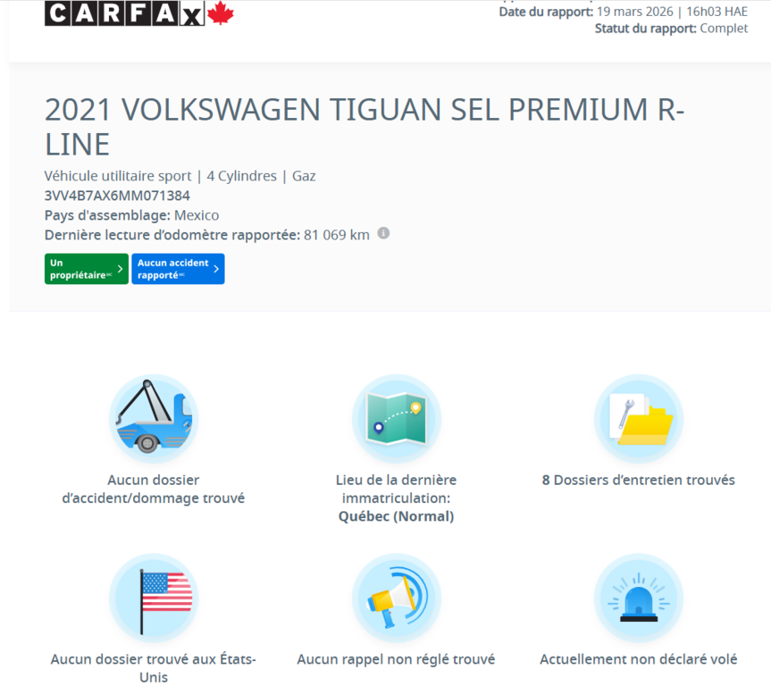 Volkswagen Tiguan Highline R-Line TOIT PANO | CUIR | NAV | CARPLAY 2021 à Laval, Québec - 2 - w1024h768px