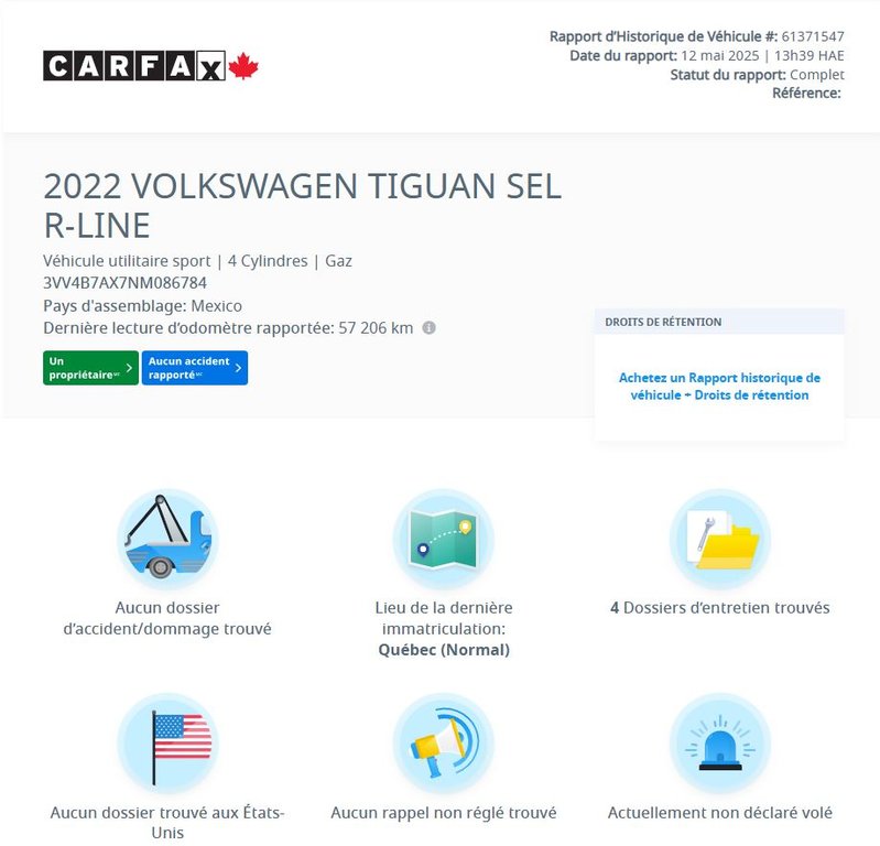 2022 Volkswagen Tiguan Highline R-Line | PANO | DÉMARREUR | CUIR | NAV in Laval, Quebec - 3 - w1024h768px