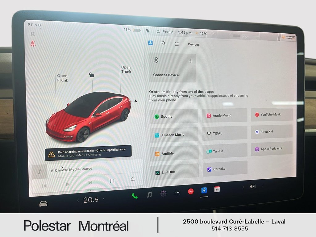 Tesla MODEL 3 Long Range 2020 à Laval, Québec - 12 - w1024h768px