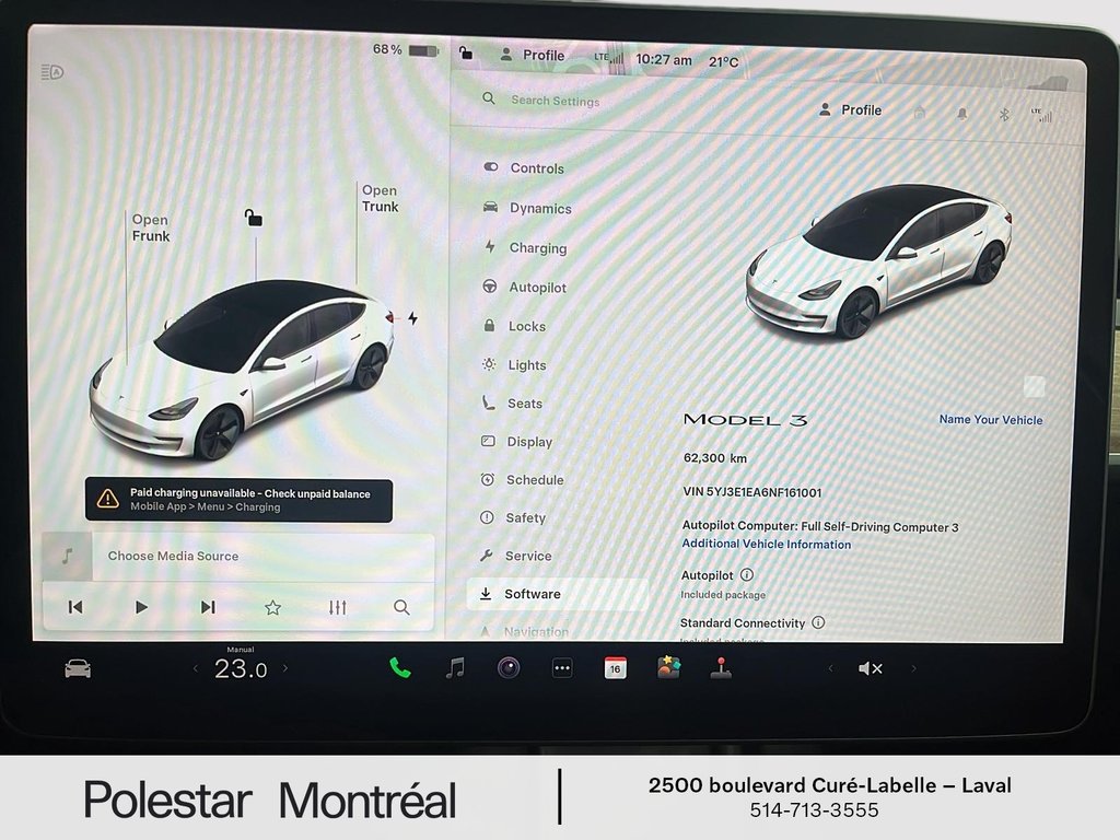 2022 Tesla MODEL 3 BASE in Laval, Quebec - 14 - w1024h768px