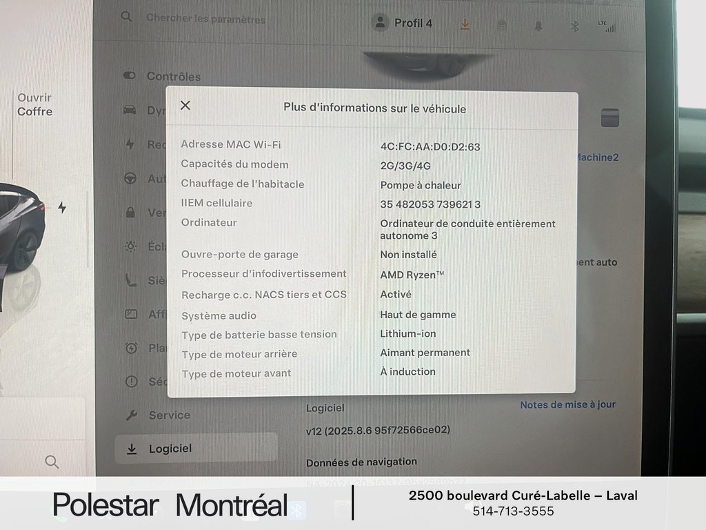 Tesla MODEL 3 Long Range 2023 à Laval, Québec - 14 - w1024h768px