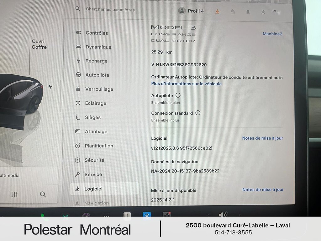 Tesla MODEL 3 Long Range 2023 à Laval, Québec - 13 - w1024h768px