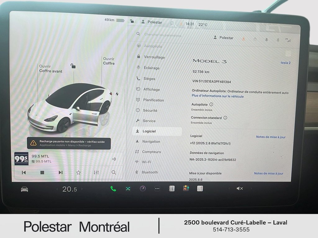 Tesla MODEL 3 BASE 2023 à Laval, Québec - 18 - w1024h768px