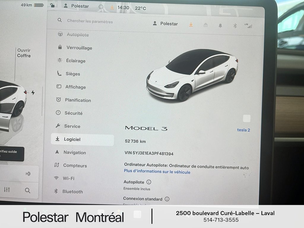 Tesla MODEL 3 BASE 2023 à Laval, Québec - 17 - w1024h768px