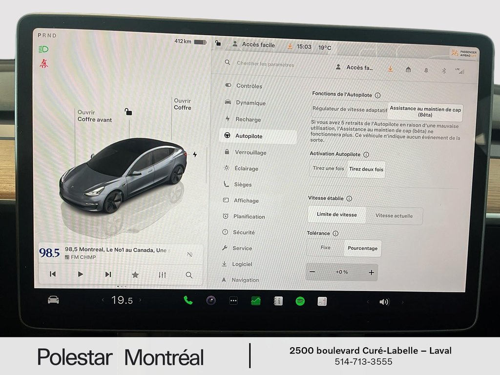 Tesla MODEL 3 Long Range 2023 à Laval, Québec - 14 - w1024h768px