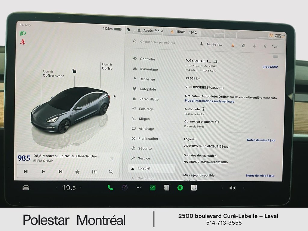 Tesla MODEL 3 Long Range 2023 à Laval, Québec - 13 - w1024h768px