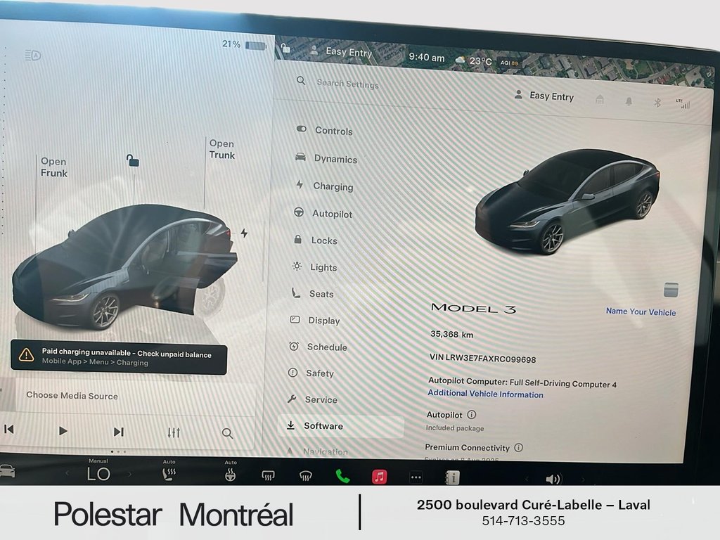 Tesla MODEL 3 BASE 2024 à Laval, Québec - 12 - w1024h768px