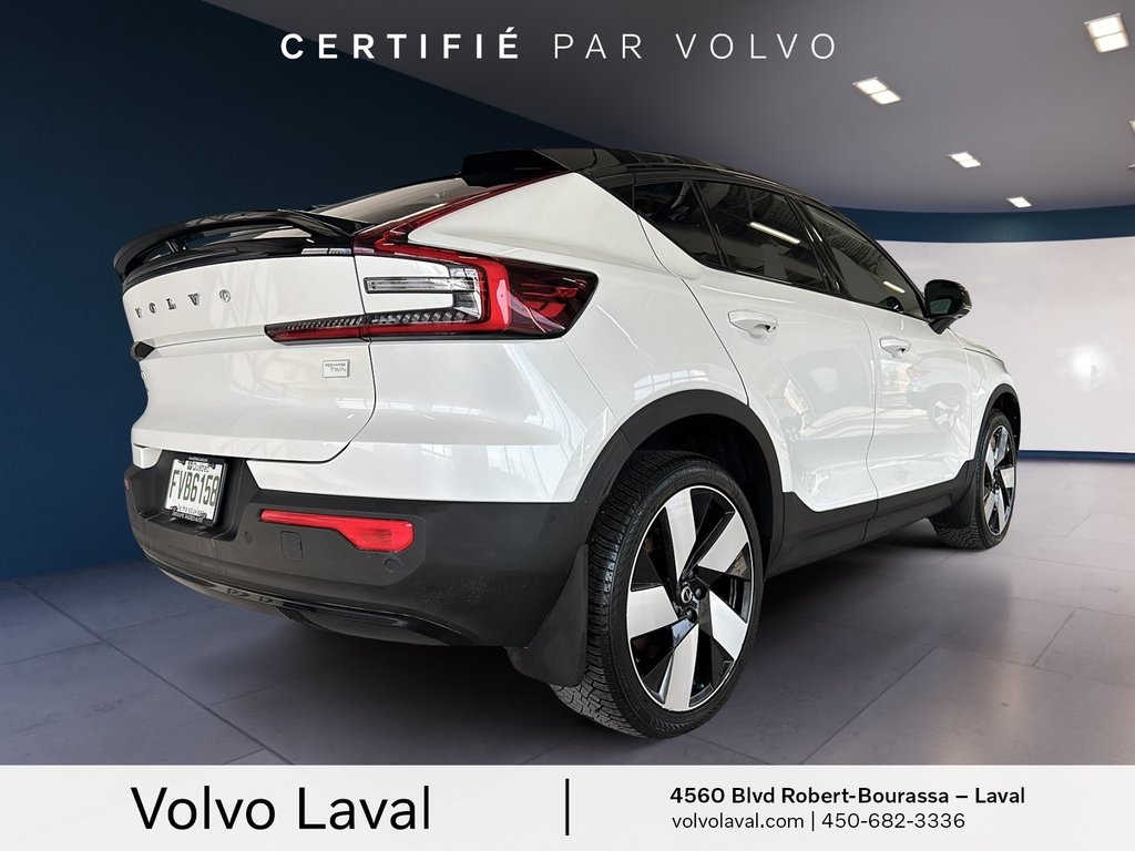 Volvo C40 Recharge Pure Electric Ultimate 2022 à Laval, Québec - 5 - w1024h768px