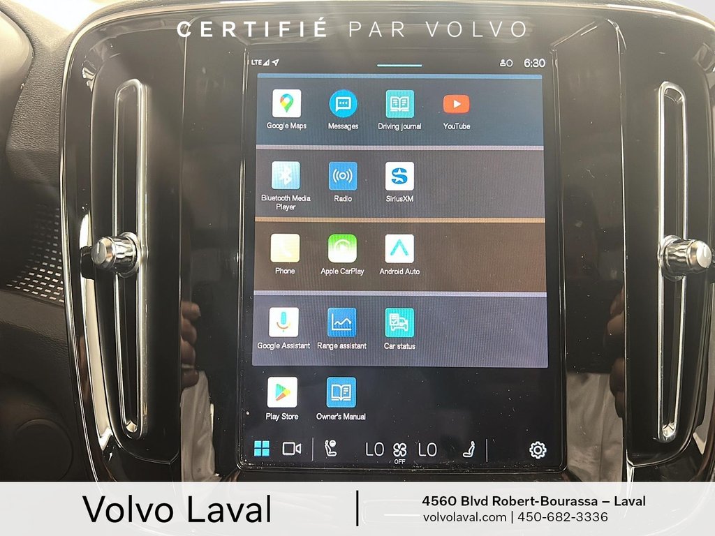 Volvo XC40 Recharge Pure Electric Plus 2022 à Laval, Québec - 15 - w1024h768px