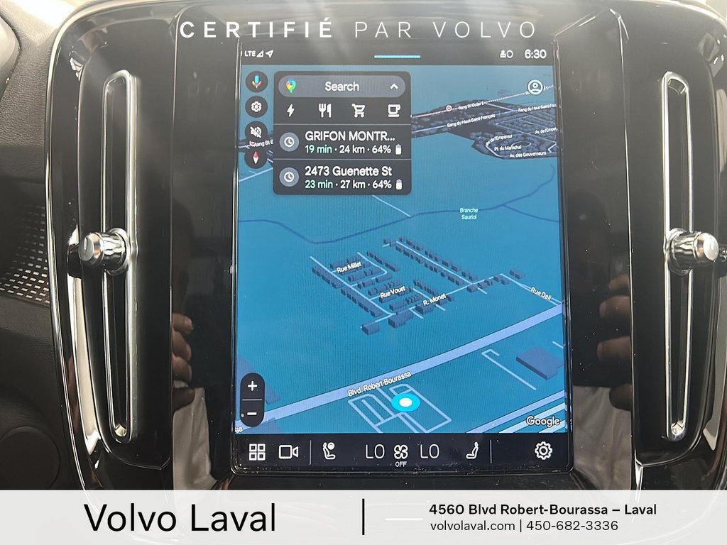 Volvo XC40 Recharge Pure Electric Plus 2022 à Laval, Québec - 14 - w1024h768px