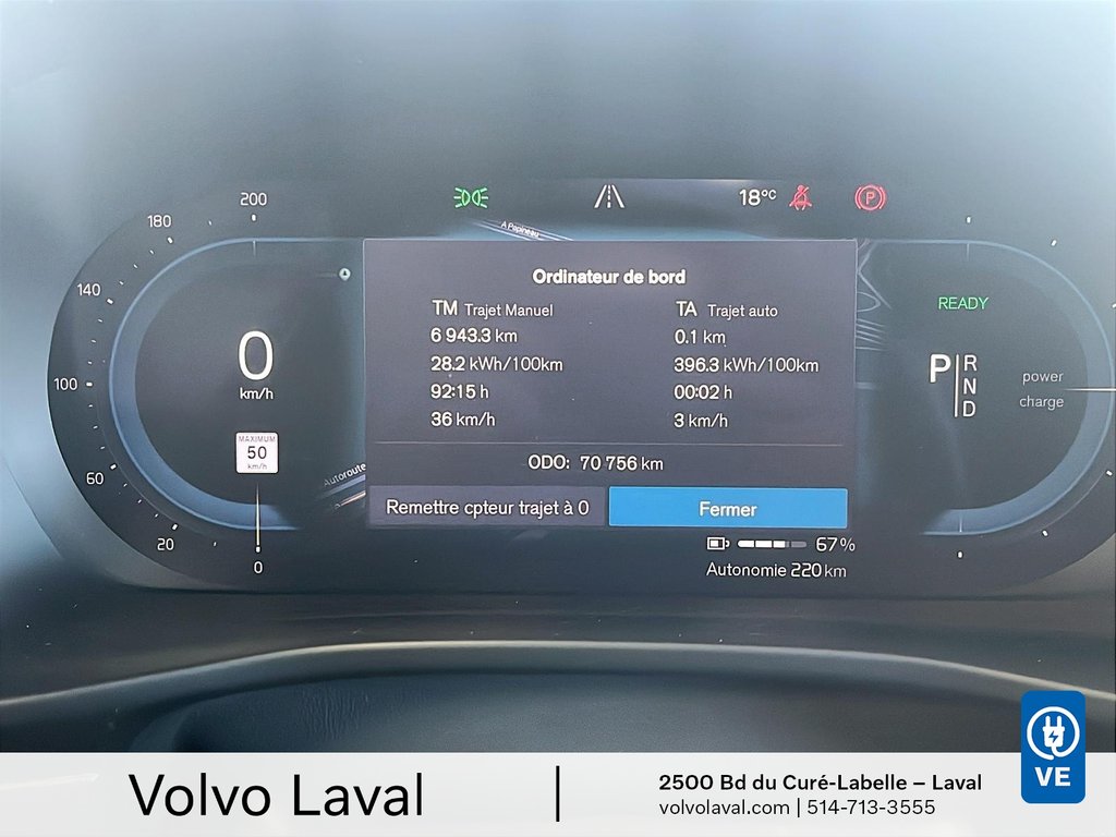 Volvo XC40 Recharge Pure Electric Plus 2022 à Brossard, Québec - 13 - w1024h768px