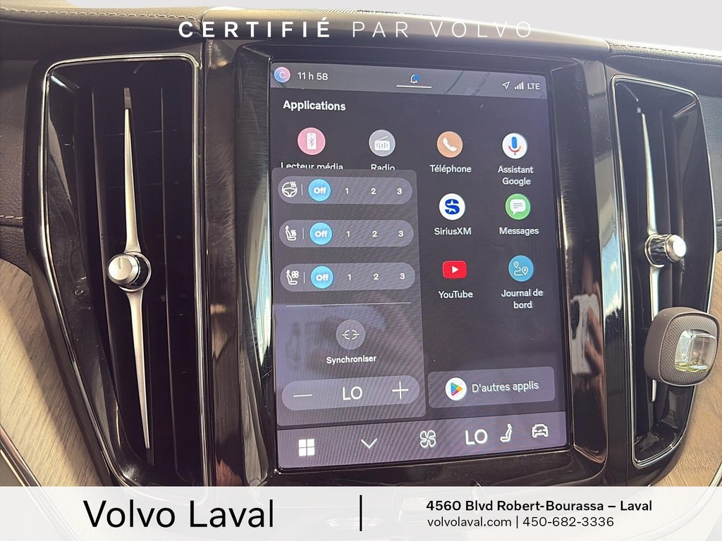 Volvo XC60 HYBRIDE RECHARGEABLE Ultimate Dark Theme 2024 à Laval, Québec - 22 - w1024h768px