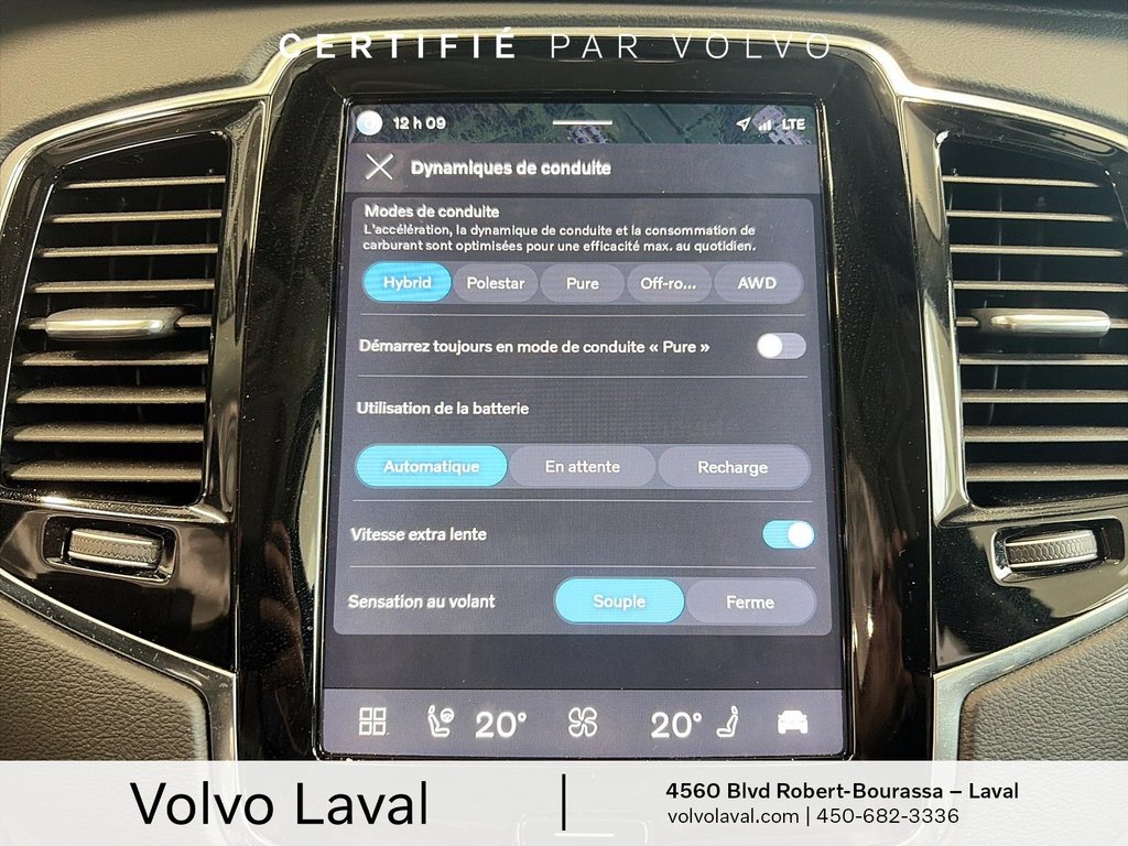 Volvo XC90 Plug-In Hybrid Ultra Bright Theme 2025 à Laval, Québec - 17 - w1024h768px