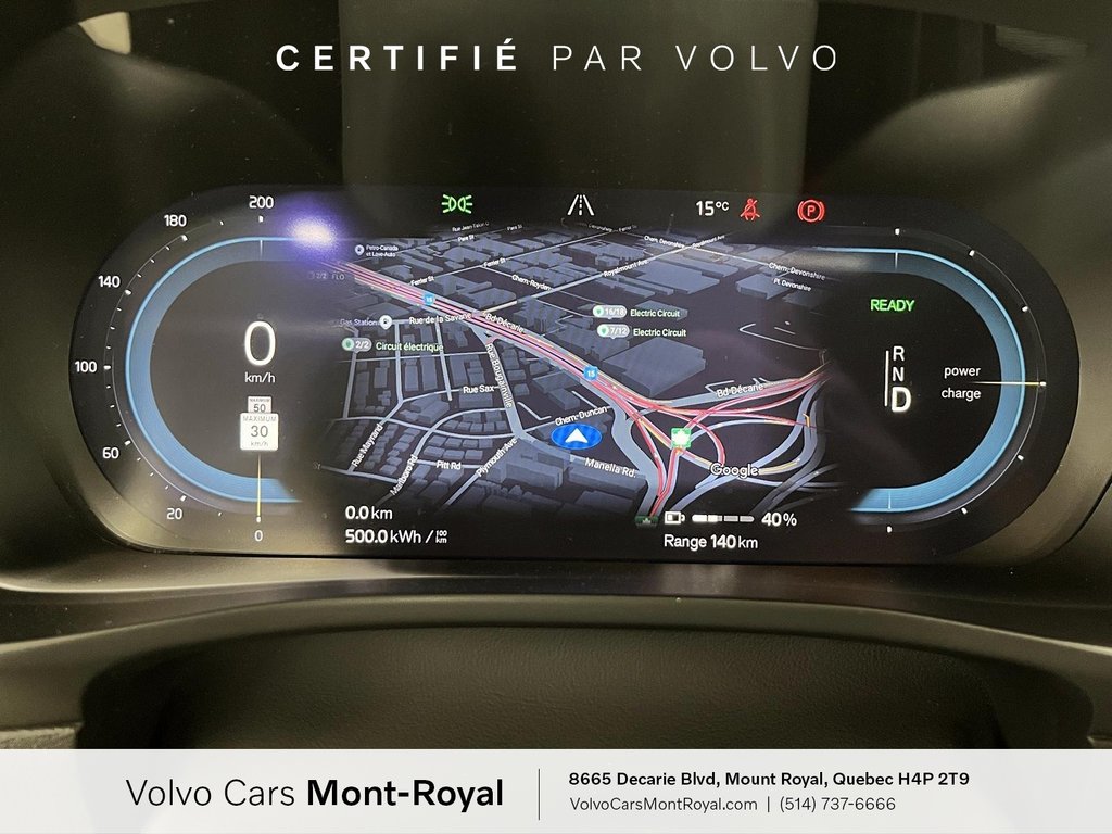 2022 Volvo C40 Recharge Pure Electric Ultimate in Laval, Quebec - 12 - w1024h768px