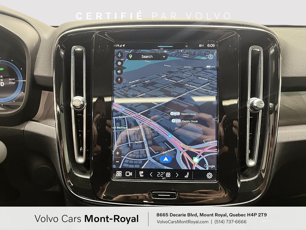 2022 Volvo C40 Recharge Pure Electric Ultimate in Laval, Quebec - 16 - w1024h768px