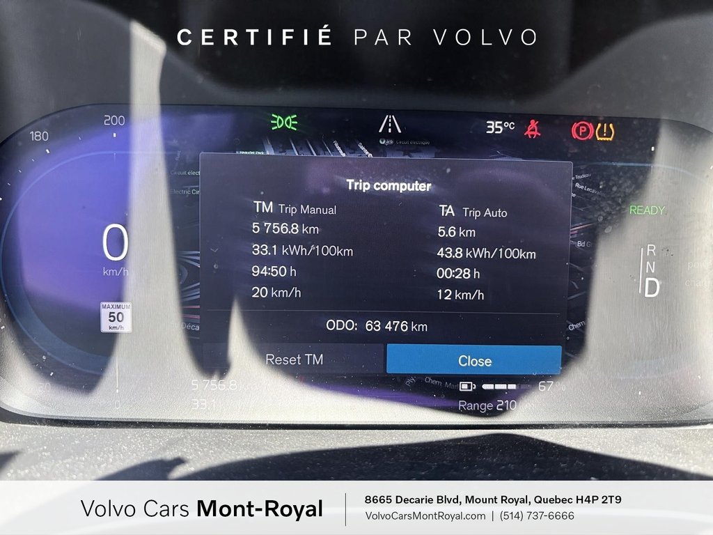 Volvo C40 Recharge Pure Electric Ultimate 2022 à Laval, Québec - 11 - w1024h768px