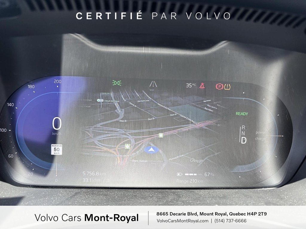 Volvo C40 Recharge Pure Electric Ultimate 2022 à Laval, Québec - 12 - w1024h768px