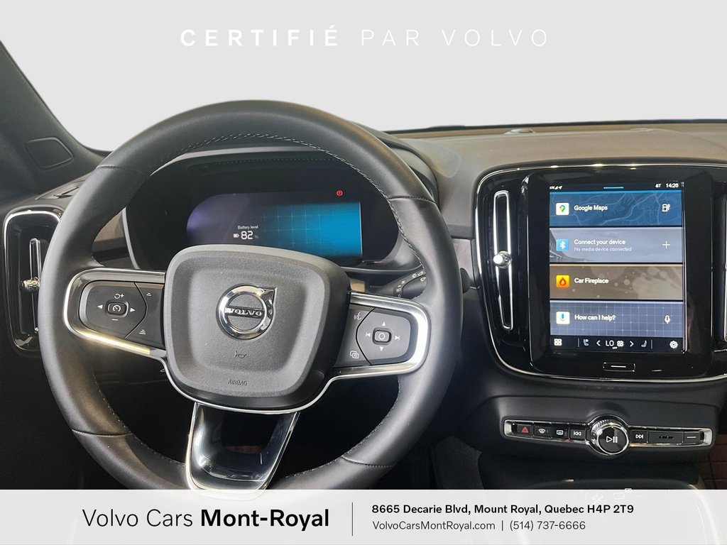 Volvo C40 Recharge Pure Electric Plus 2024 à Laval, Québec - 10 - w1024h768px