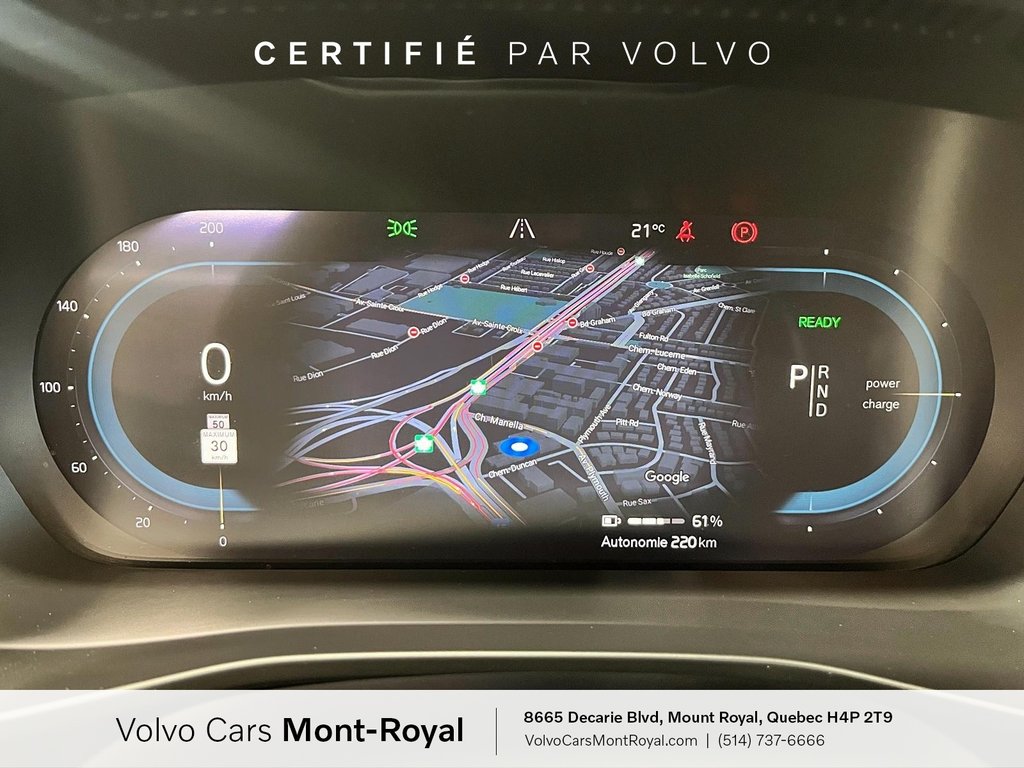 2022 Volvo XC40 Recharge Pure Electric Plus in Laval, Quebec - 12 - w1024h768px