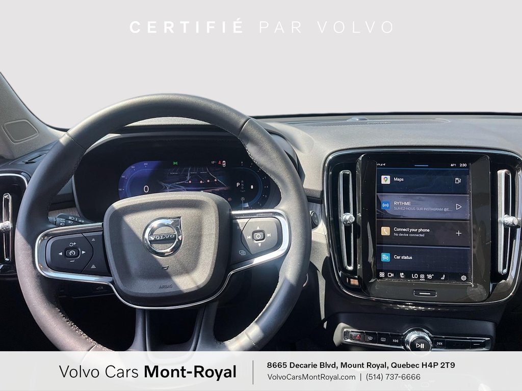 Volvo XC40 Ultimate Bright Theme 2024 à Laval, Québec - 10 - w1024h768px