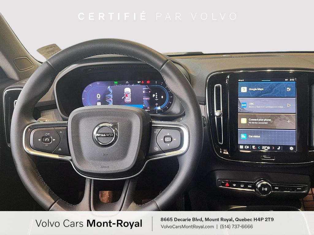 2024 Volvo XC40 Ultimate Bright Theme in Laval, Quebec - 9 - w1024h768px