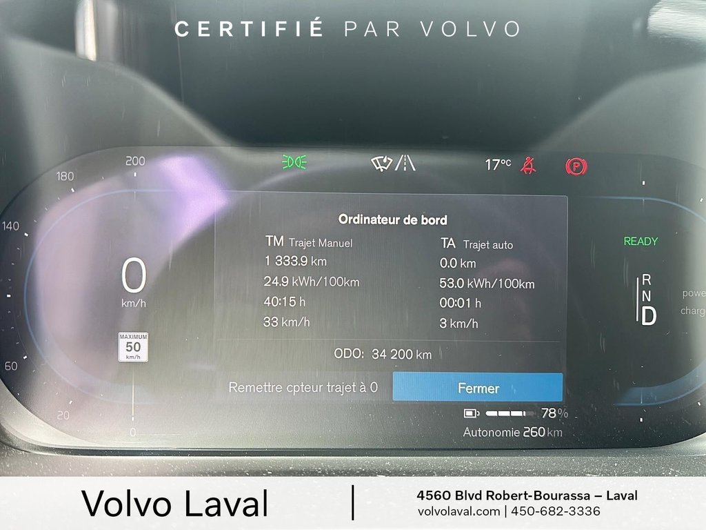 Volvo XC40 Recharge Pure Electric Ultimate 2022 à Laval, Québec - 7 - w1024h768px