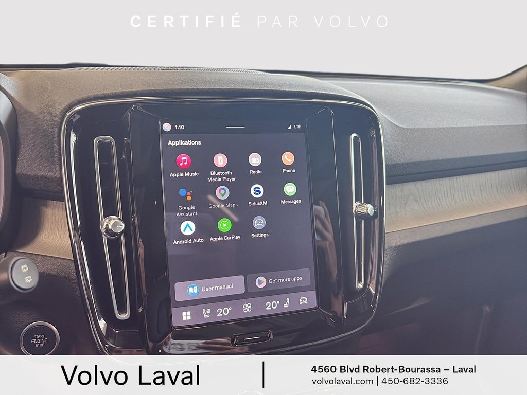 Volvo XC40 Ultimate Bright Theme 2023 à Laval, Québec - 21 - w1024h768px