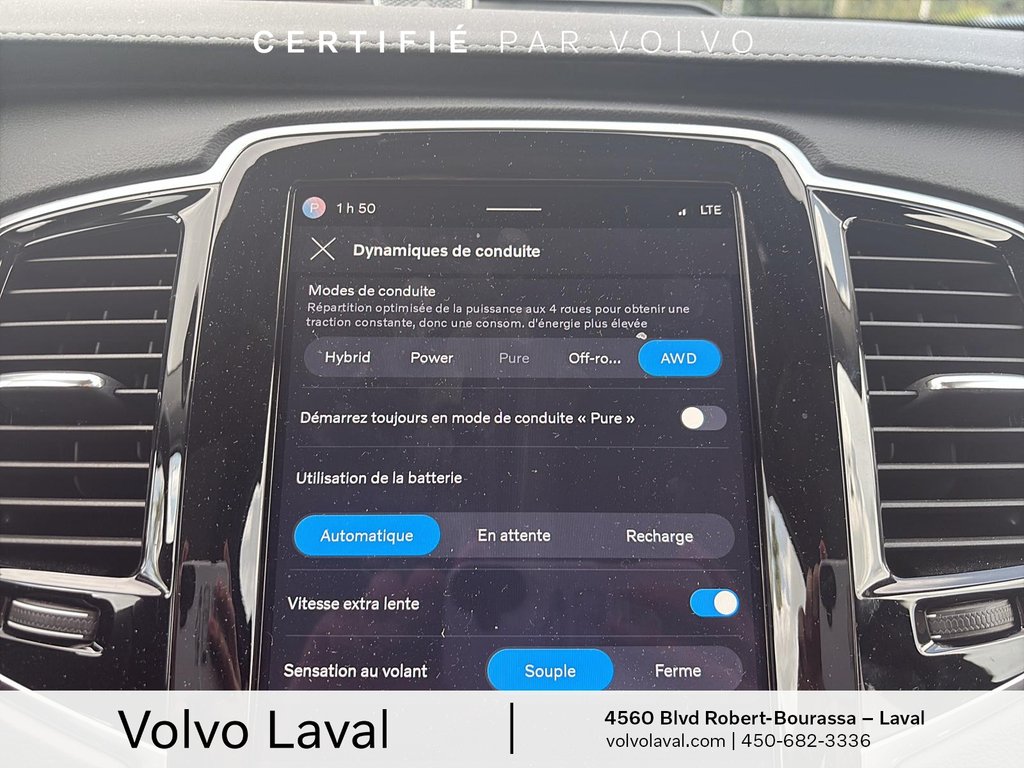 2025 Volvo XC90 Plug-In Hybrid Ultra Bright Theme in Laval, Quebec - 15 - w1024h768px