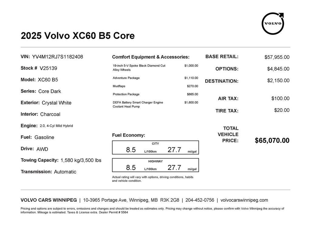 2025 Volvo XC60 Core Dark Theme-1