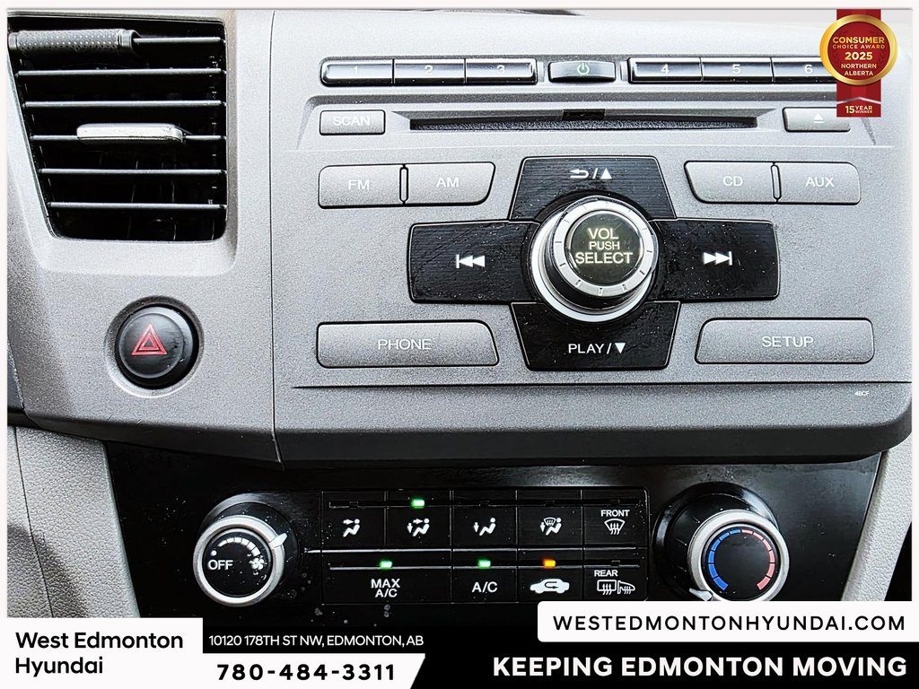 2012 Honda Civic LX in Edmonton, Alberta - 18 - w1024h768px