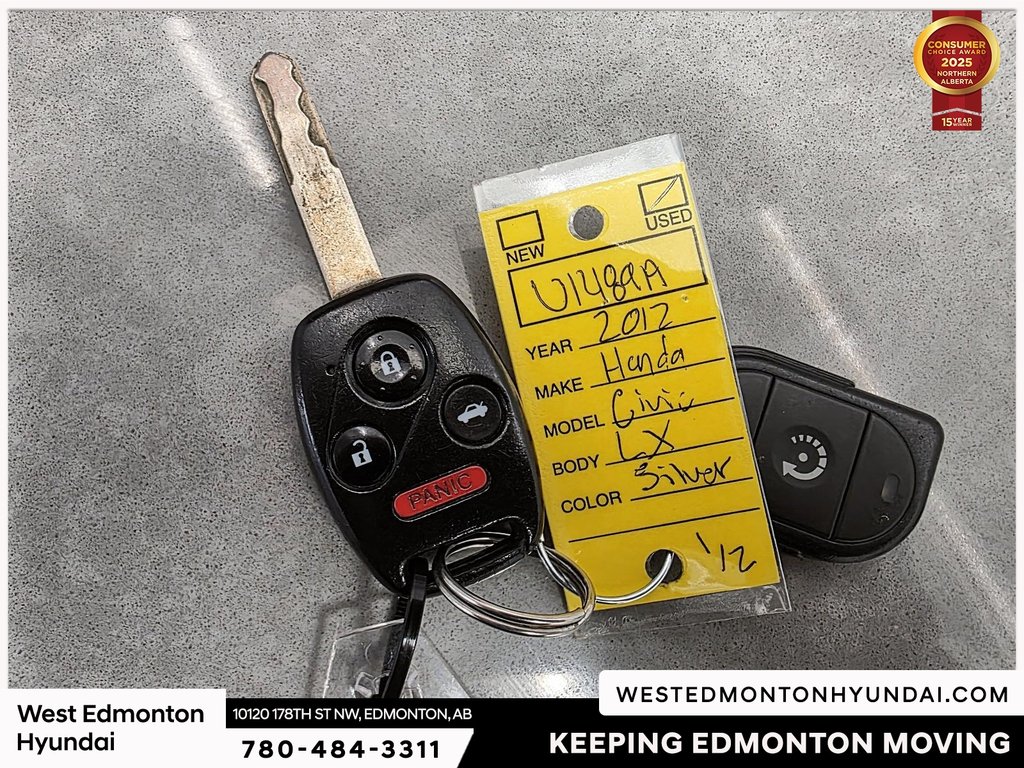 2012 Honda Civic LX in Edmonton, Alberta - 23 - w1024h768px